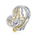 Eternal Soulmates Silhouette Heart Charm