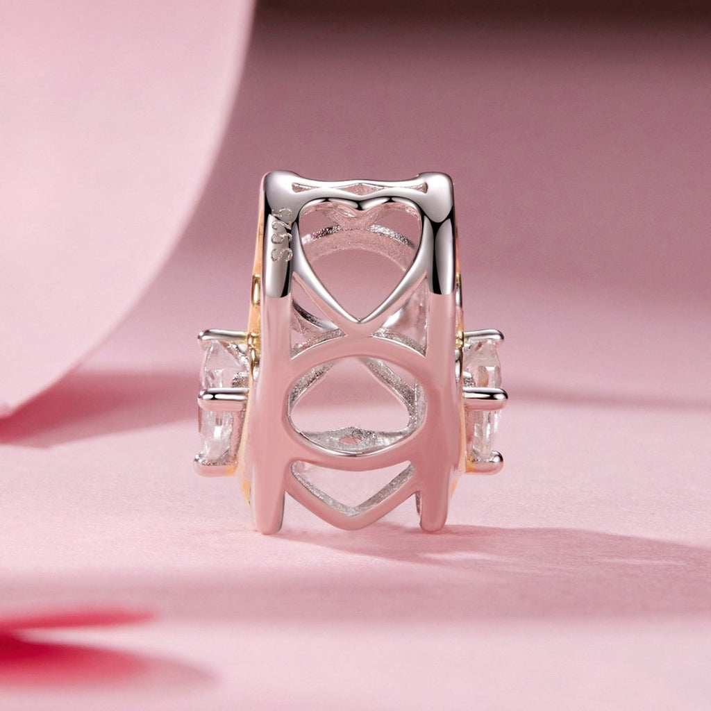 Eternal Soulmates Silhouette Heart Charm
