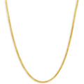 14k Yellow Gold 3.2MM Herringbone Necklace Women's 18" Chain