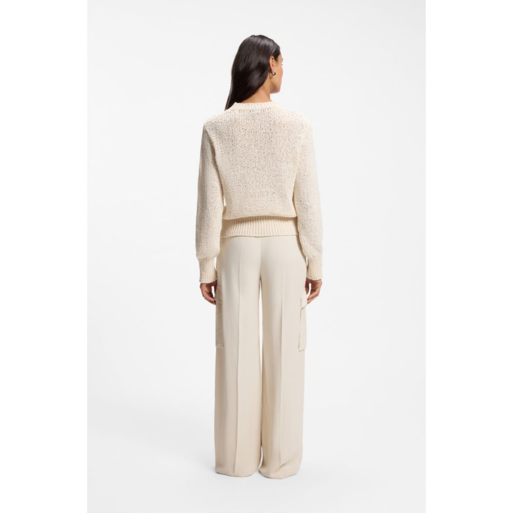 sweater with structured knit