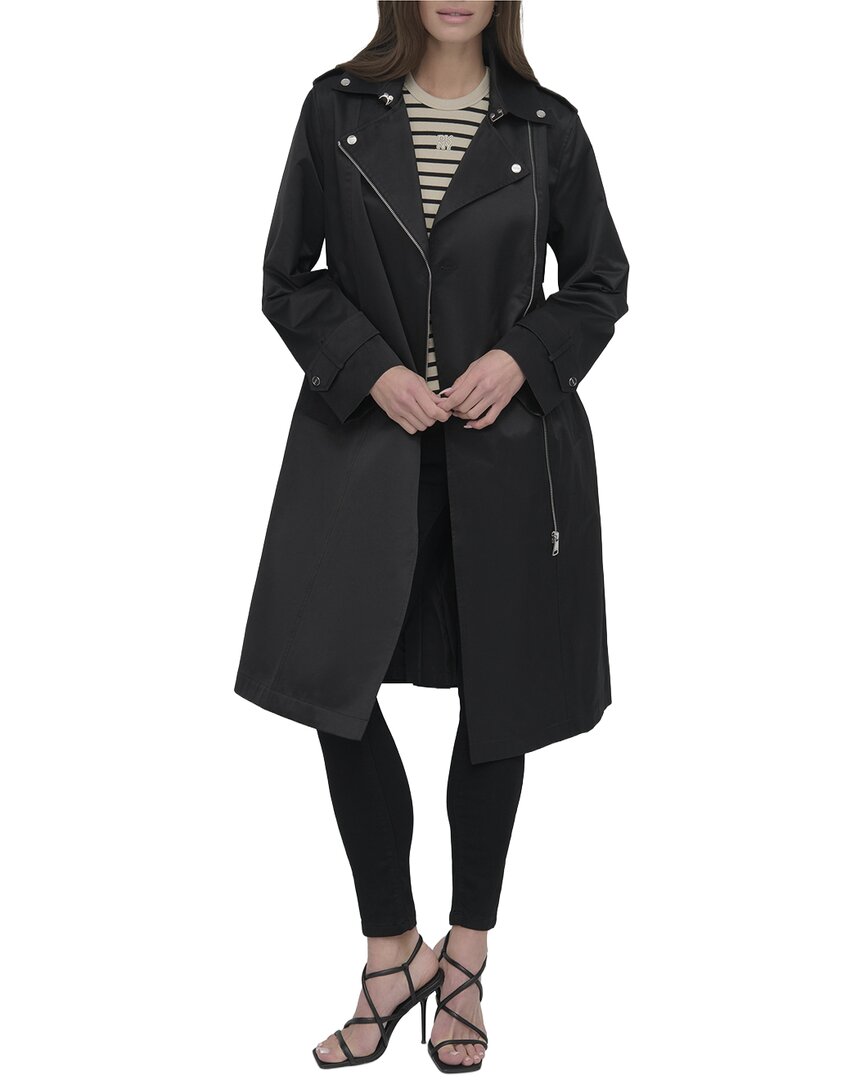 DKNY Belted Rain Jacket