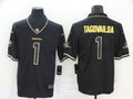 Men's Miami Dolphins #1 Tua Tagovailoa Black Game jersey