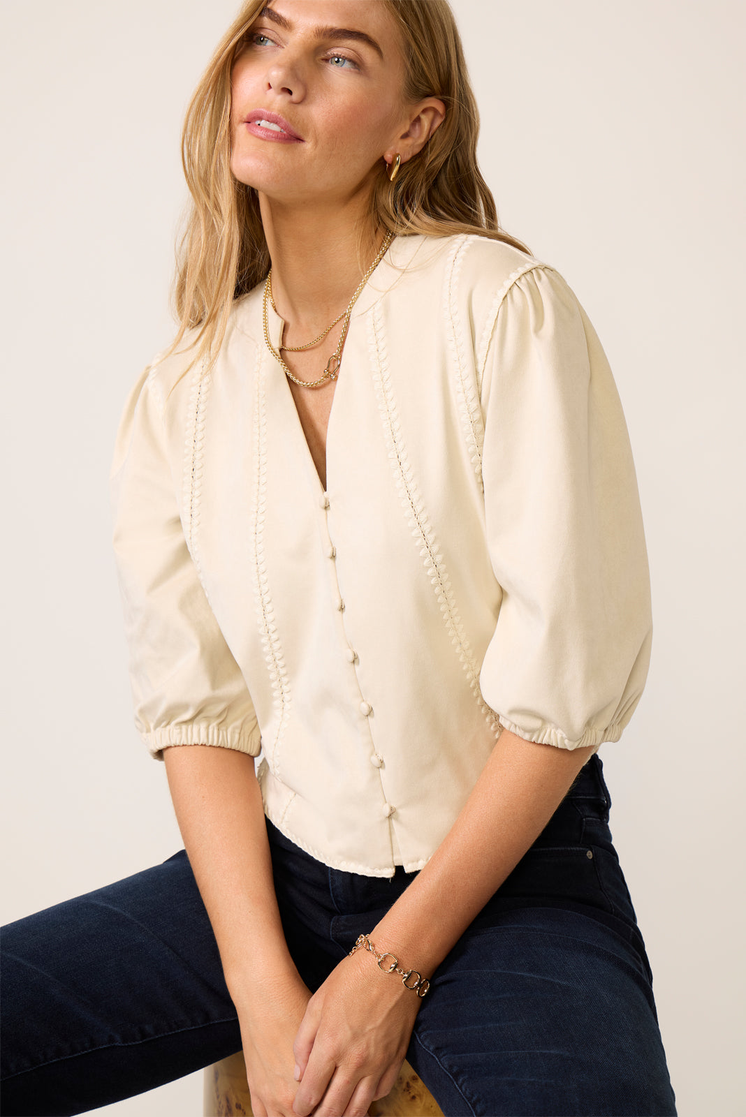 Women's Vincent Faux Suede Top