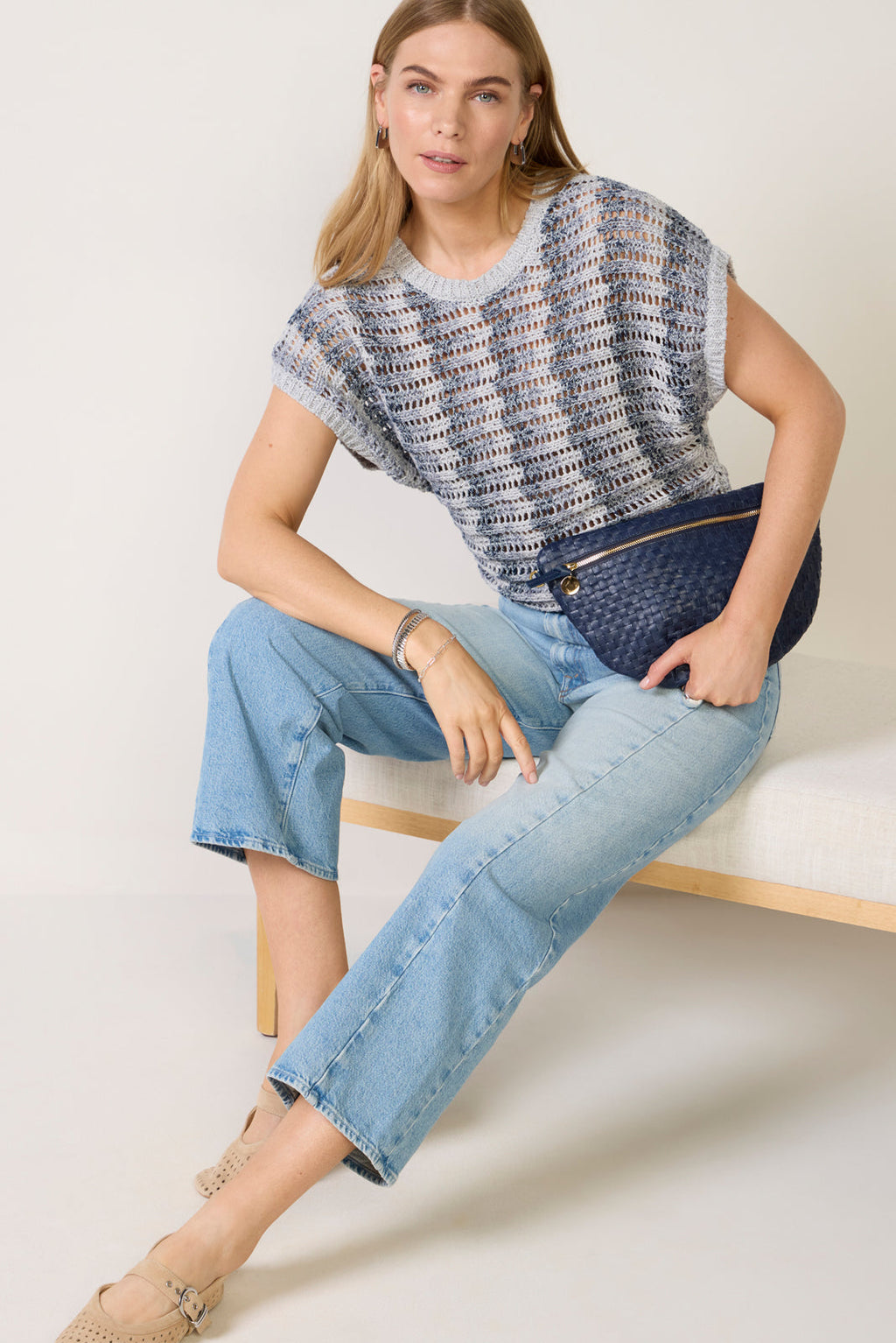 Women's Ballast Crochet Stripe Top