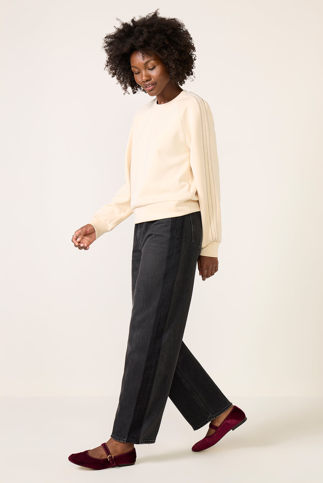 Women's Wes Barrel w Tux Stripe Jean
