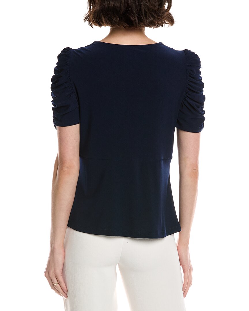 CeCe Puff V-Neck Top