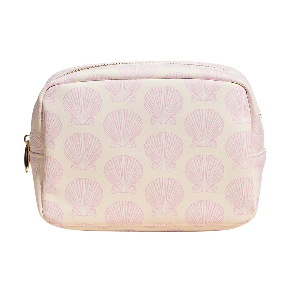 Shell Pattern Print Portable Cosmetic Pouch Bag