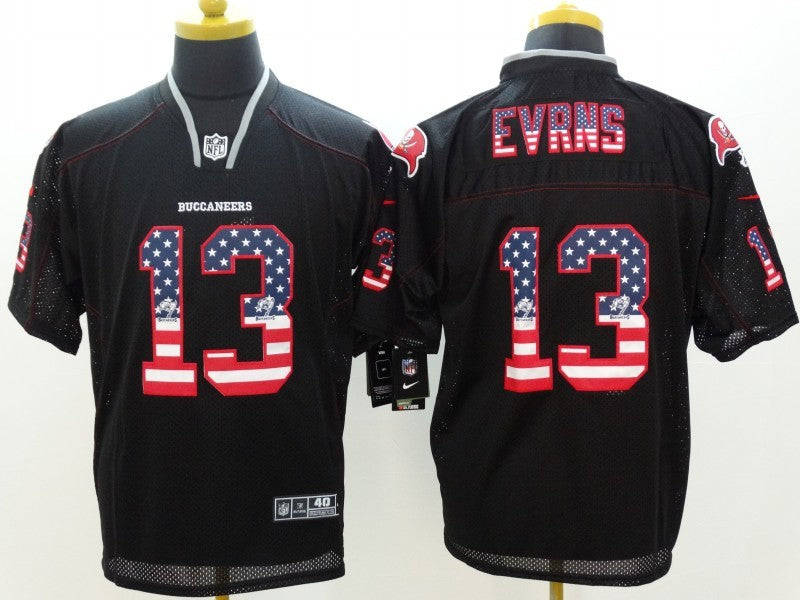 Men's Tampa Bay Buccaneers Mike Evans #13 Black Game jersey