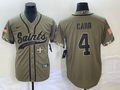Men's New Orleans Saints Derek Carr #4 Olive 2022 Salute To Service Retired Player Limited Jersey1 Joint Edition