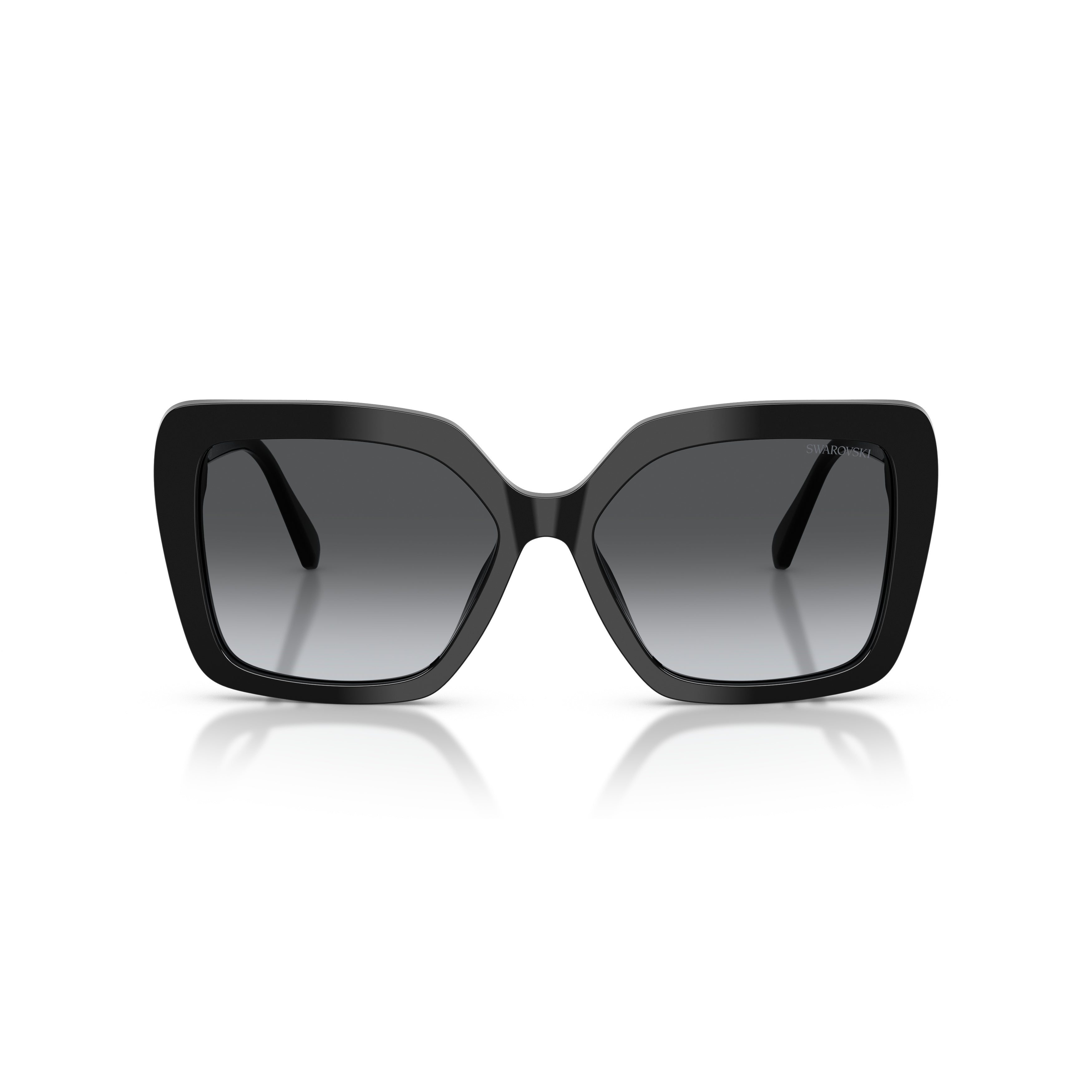 0Sk6049 Oversized Square Sunglasses with Gold Accents