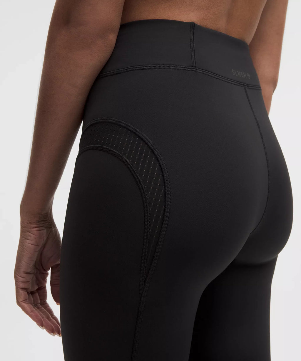 Mesh Panelled High-Rise Tight 28"