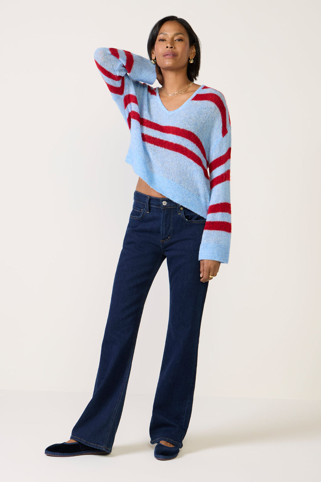 Women's Lucca Stripe Sweater Top