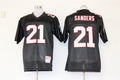 Men's Atlanta Falcons Deion Sanders Mitchell & Ness Black Legacy Replica Jersey1