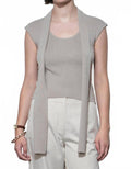 Hannah Scarf Knit Top In Oat