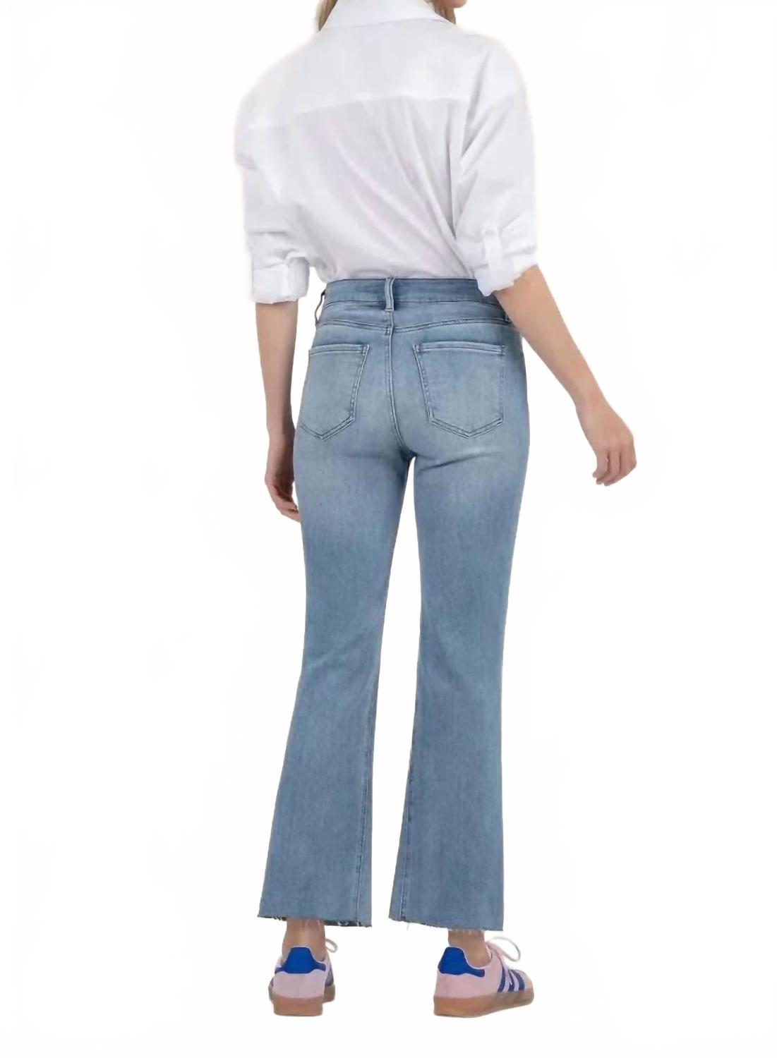 Kelsey High Rise Ankle Flare Jeans In Honest