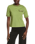Gracia Chain Link Trim T-Shirt