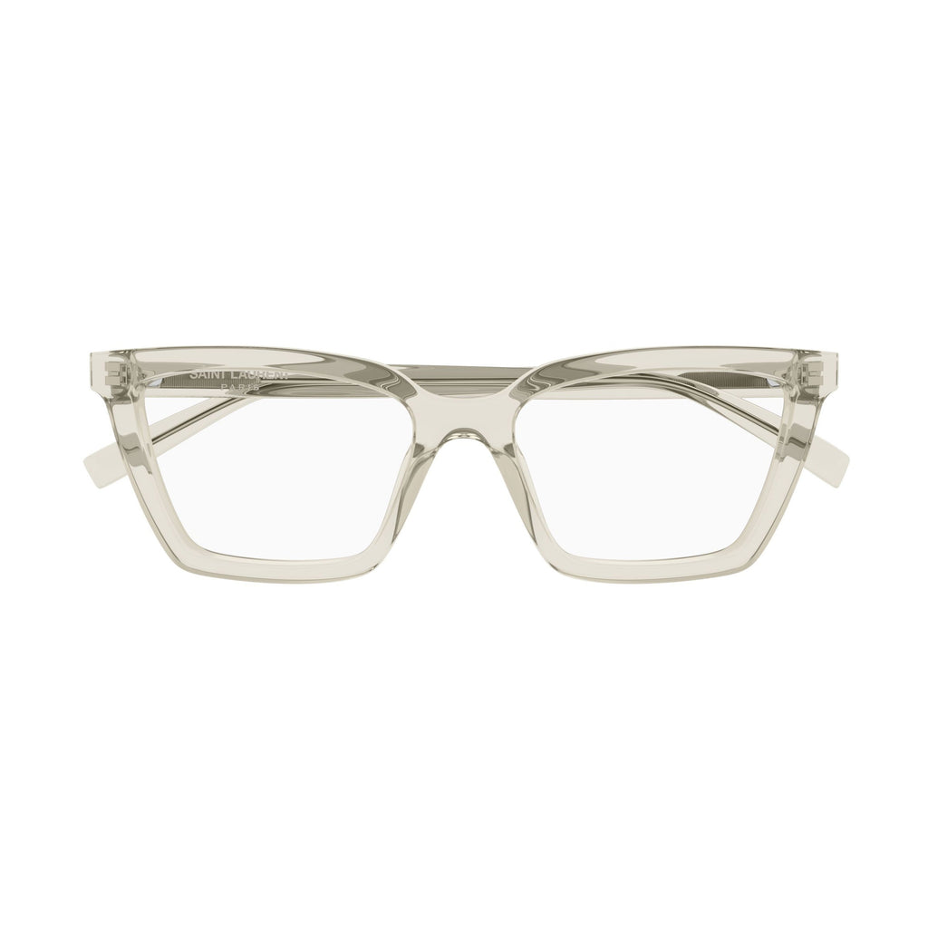 Oversized Square Frame Eyeglasses In Translucent Recycled Acetate