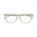 Oversized Square Frame Eyeglasses In Translucent Recycled Acetate