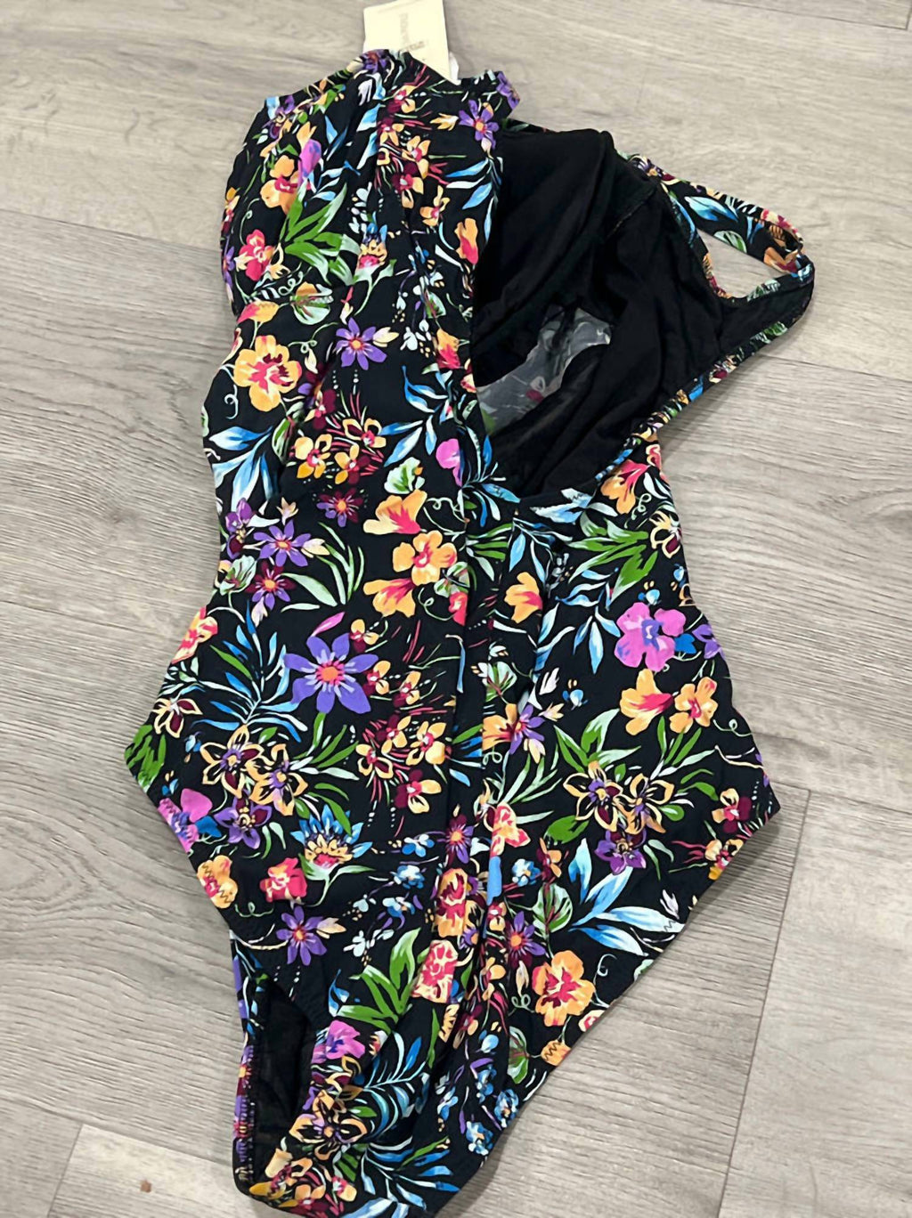 Flora V-Neck One Piece In Floral