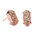 Women's Betty Drusy Stud Earring In Rose Gold