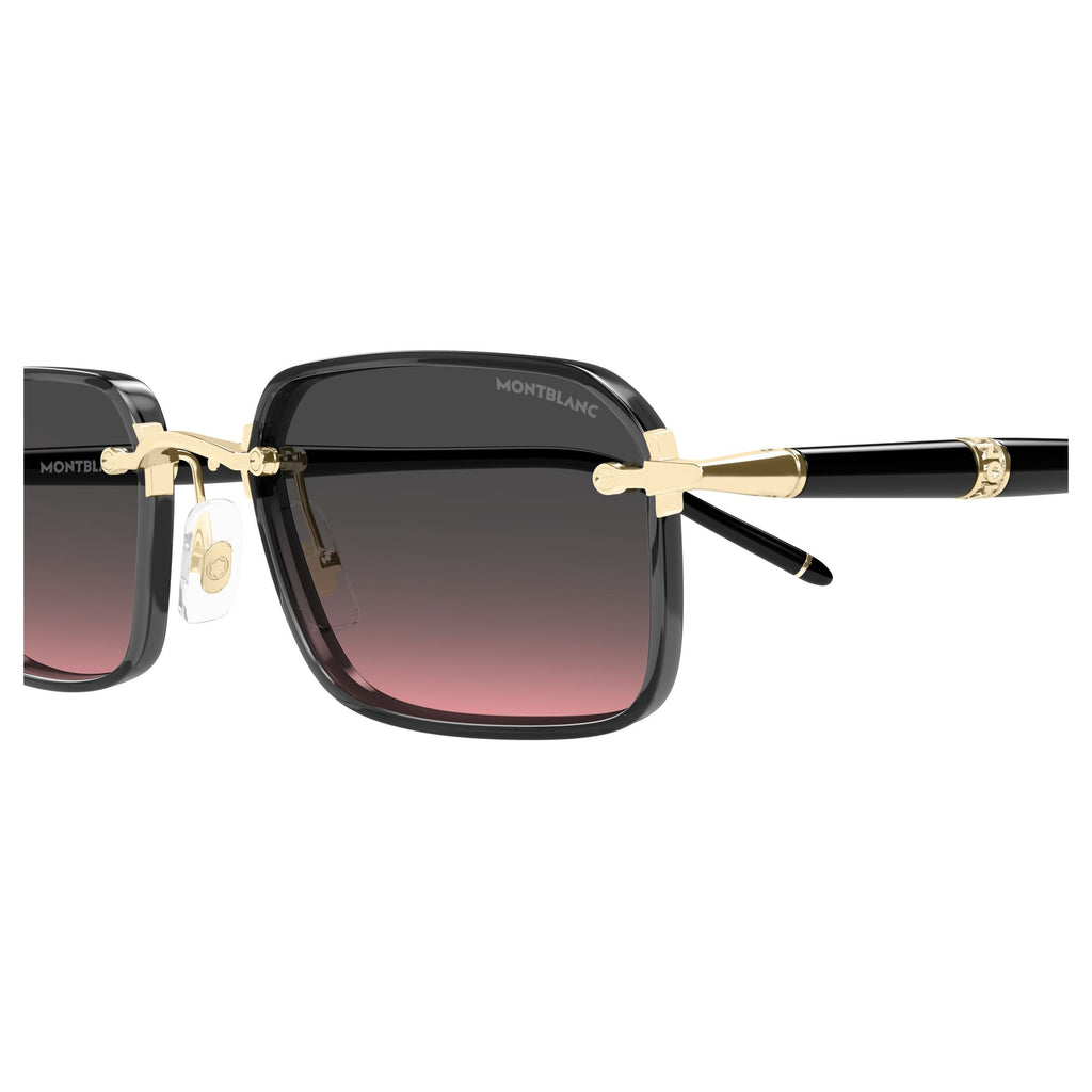 Gradient Lens Sunglasses With Gold-Toned Accents