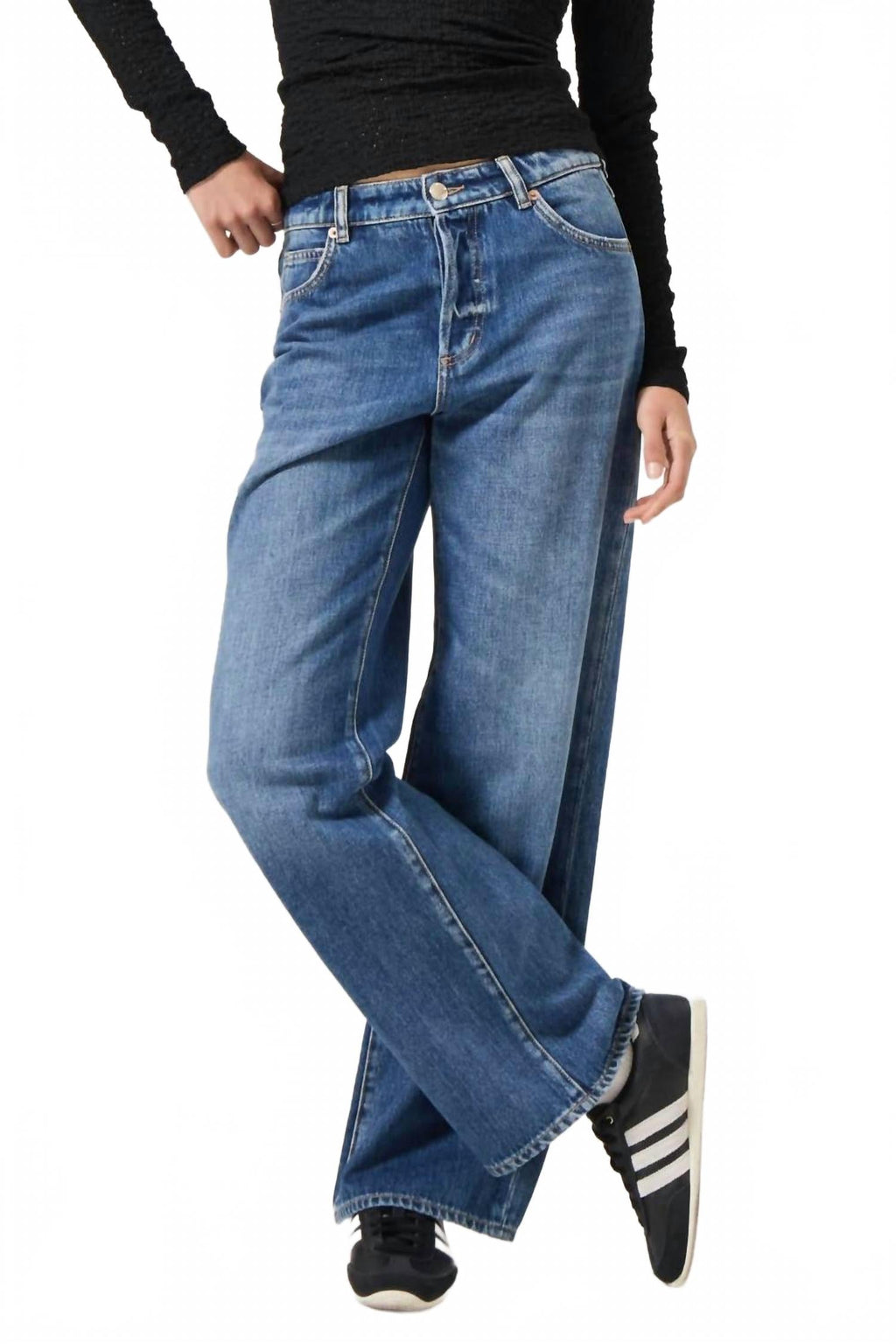 Kate Mid Rise Baggy Jean In Paris Texas