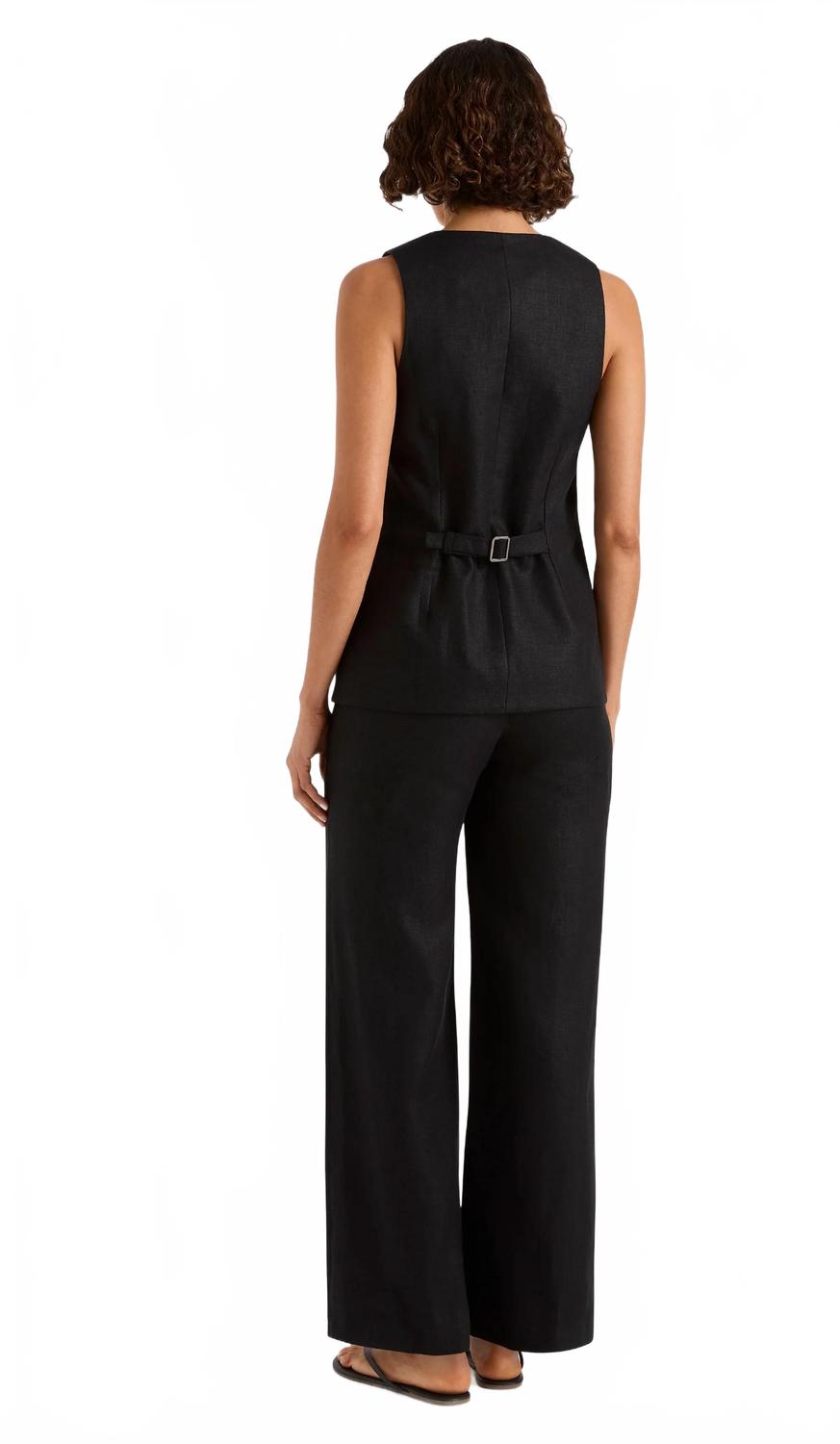 Jackie Vest Top In Black