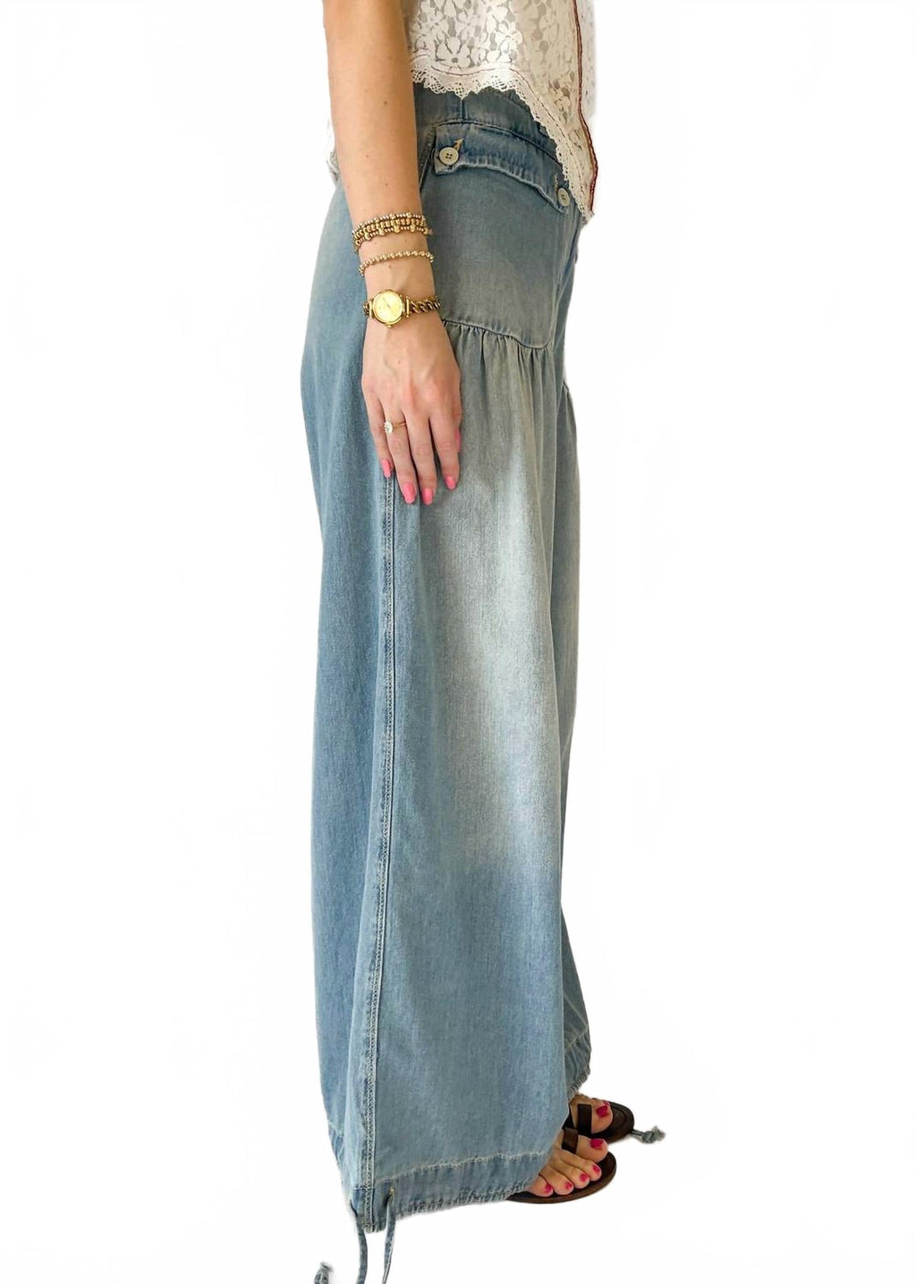 Mid-Rise Lotus Jean In Bijou Blue