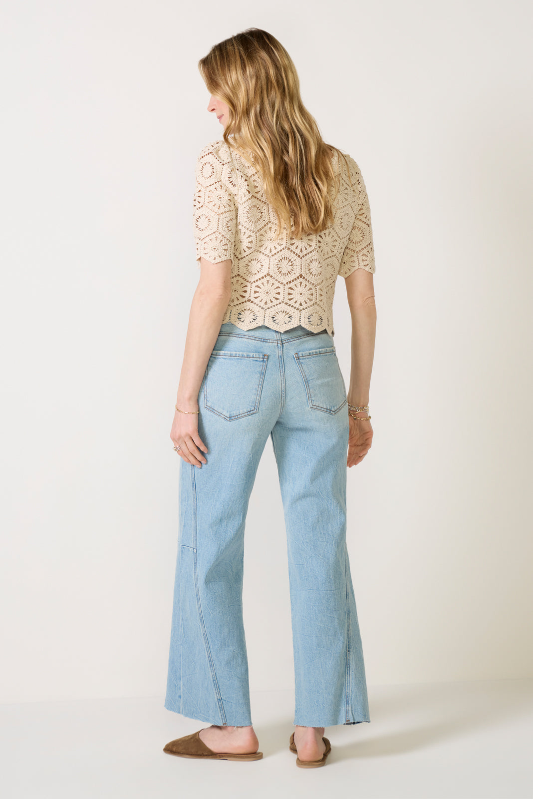 Women's Meg Wide Leg w Side Panel Jeans