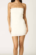 Maeve Strapless Mini Dress In Ivory
