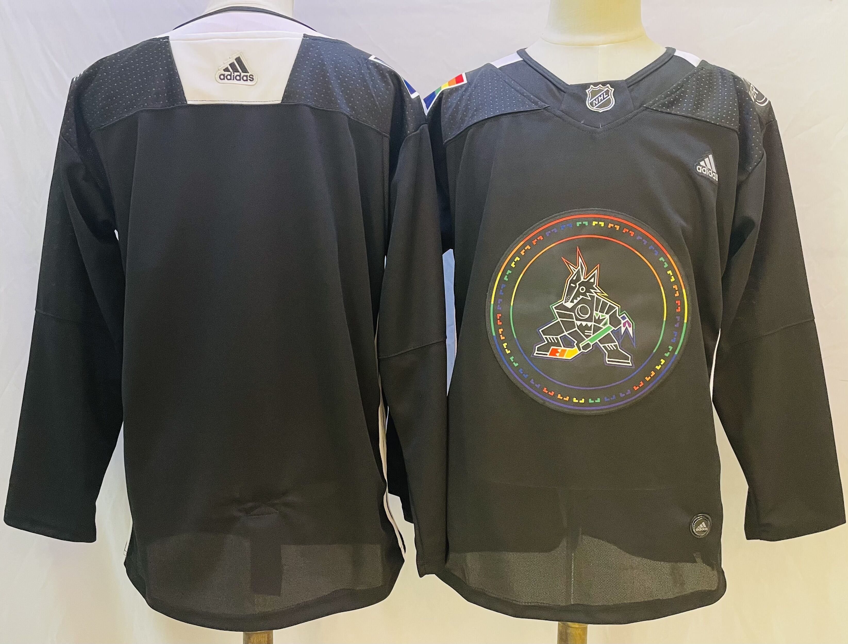 Men's Arizona Coyotes Black Blank Player jersey