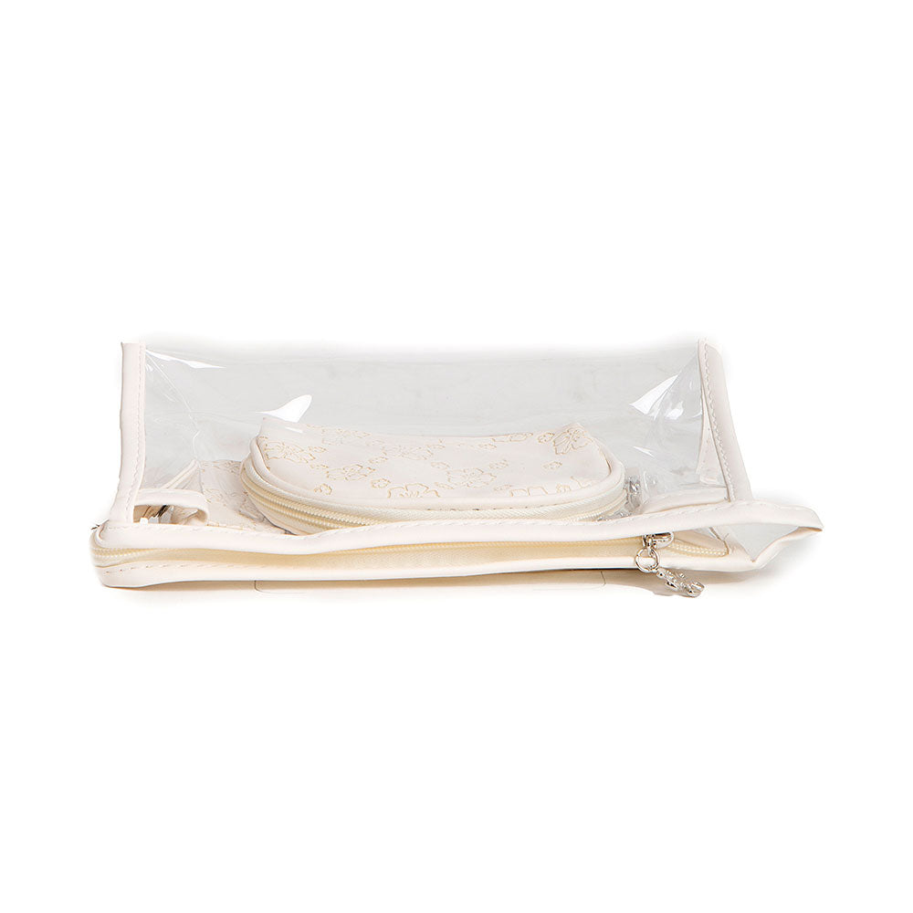 3PCS - Floral Clear Travel Cosmetic Pouch Bag Set