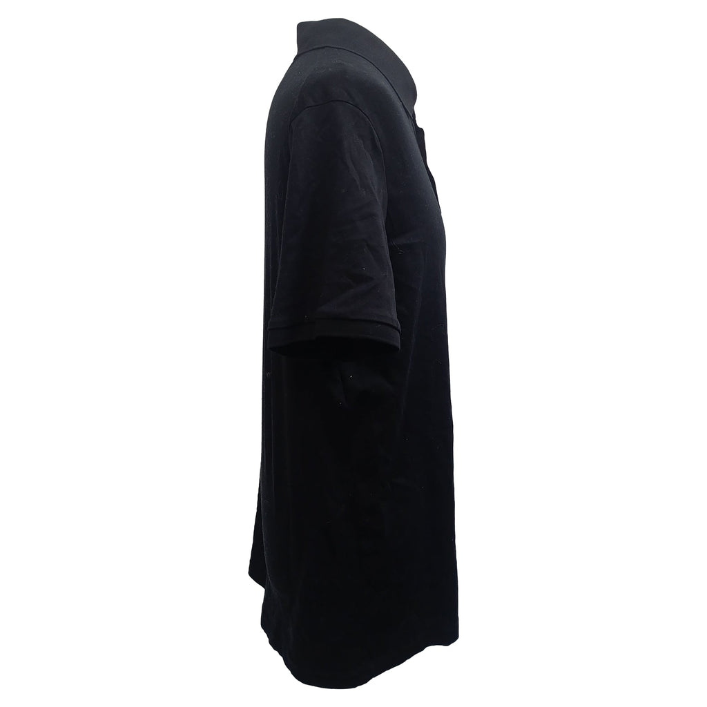 Boss Regular-Fit Polo Shirt in Black Cotton