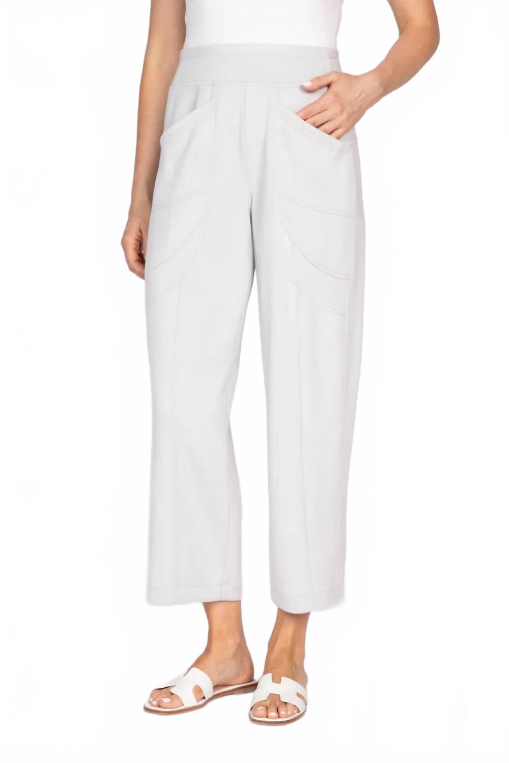 Feather Lux Knit Travel Pant In Grey
