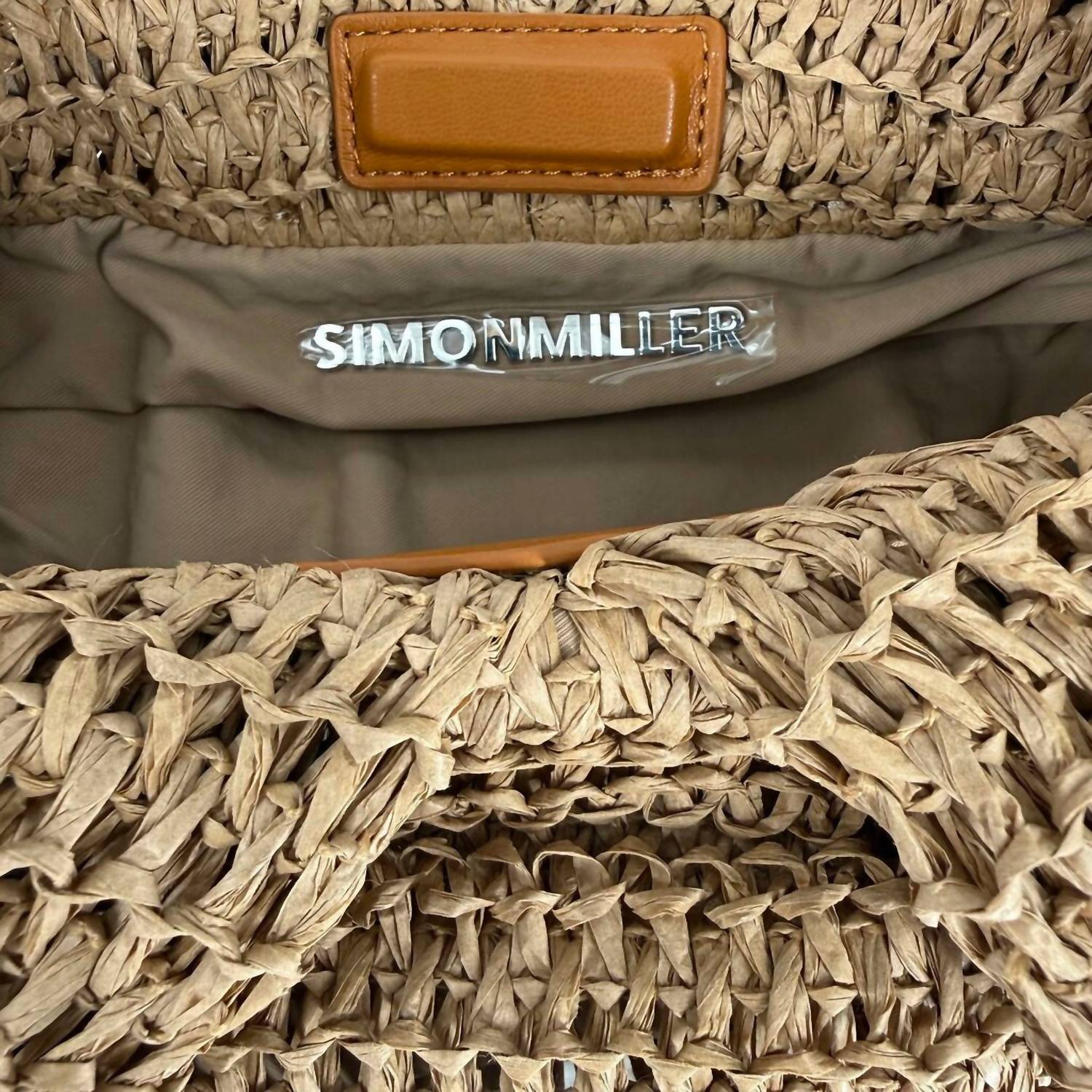 Women's Raffia Lopsy Bag In Tan