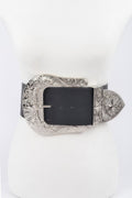 Wide Plus Size Waist Belt with Big Buckle Design