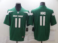 Men's New York Jets Denzel Mims #11 Green Game Jersey1