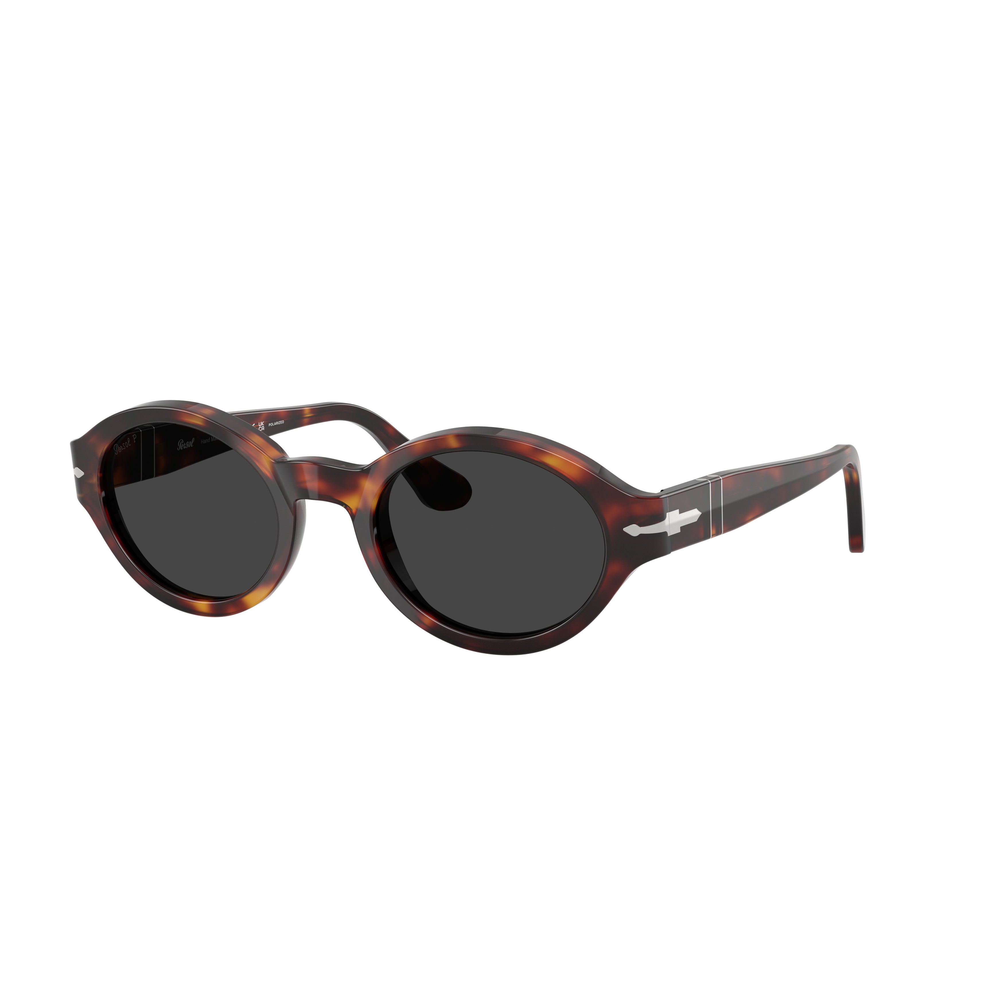 0Po3378S Oval Tortoiseshell Acetate Sunglasses