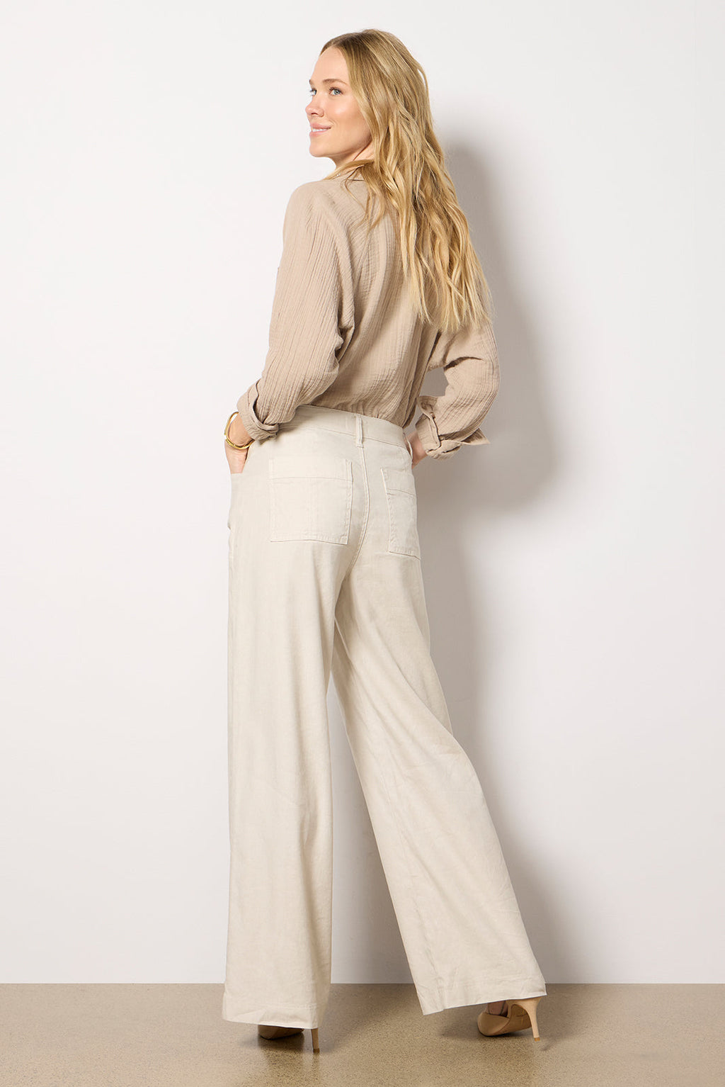 Women's Joelle Stretch Linen Trouser Pants