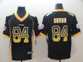 Men's Pittsburgh Steelers Antonio Brown #84 Black Player Jersey1