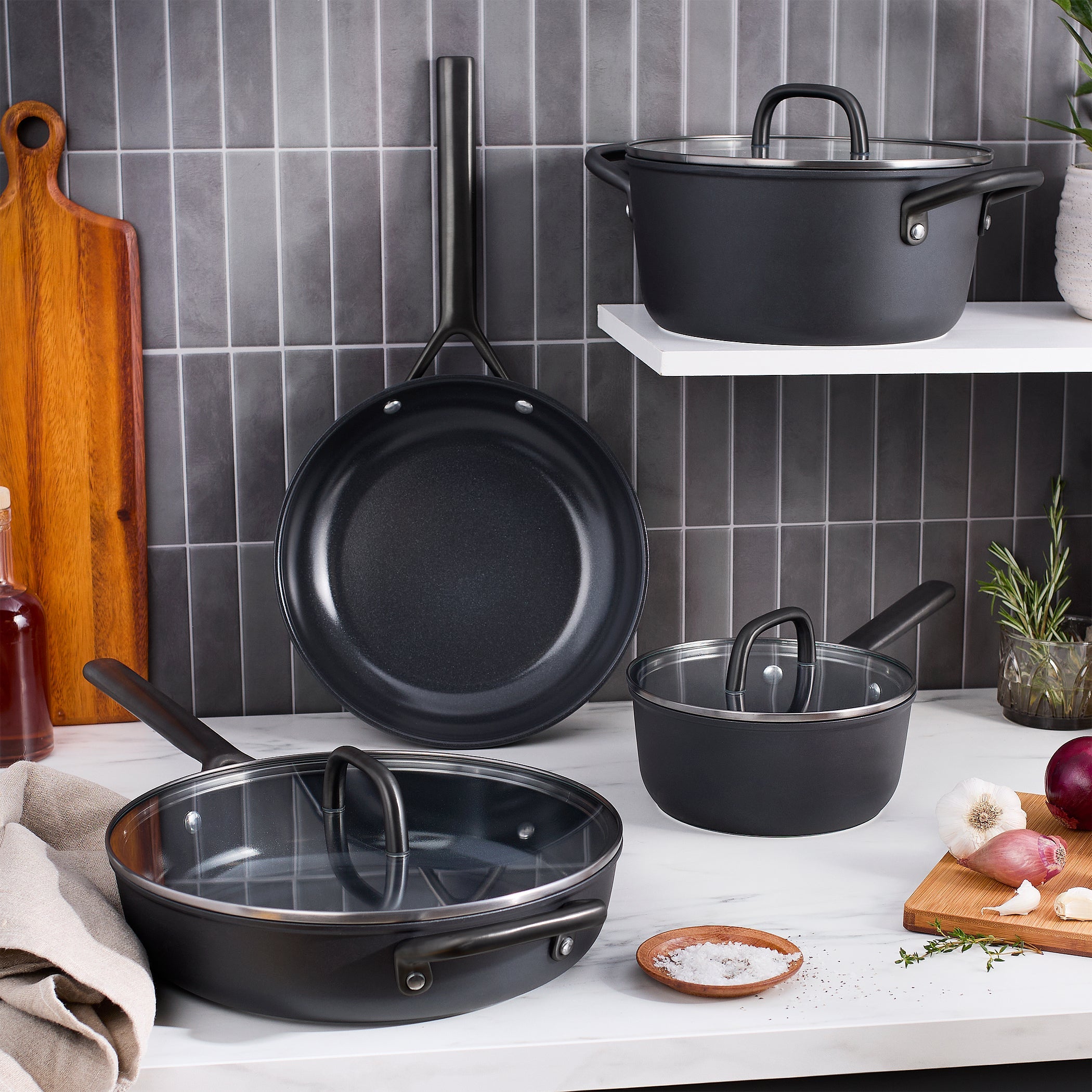 ZWILLING Milano 7-pc Aluminum Ceramic Nonstick Cookware Set