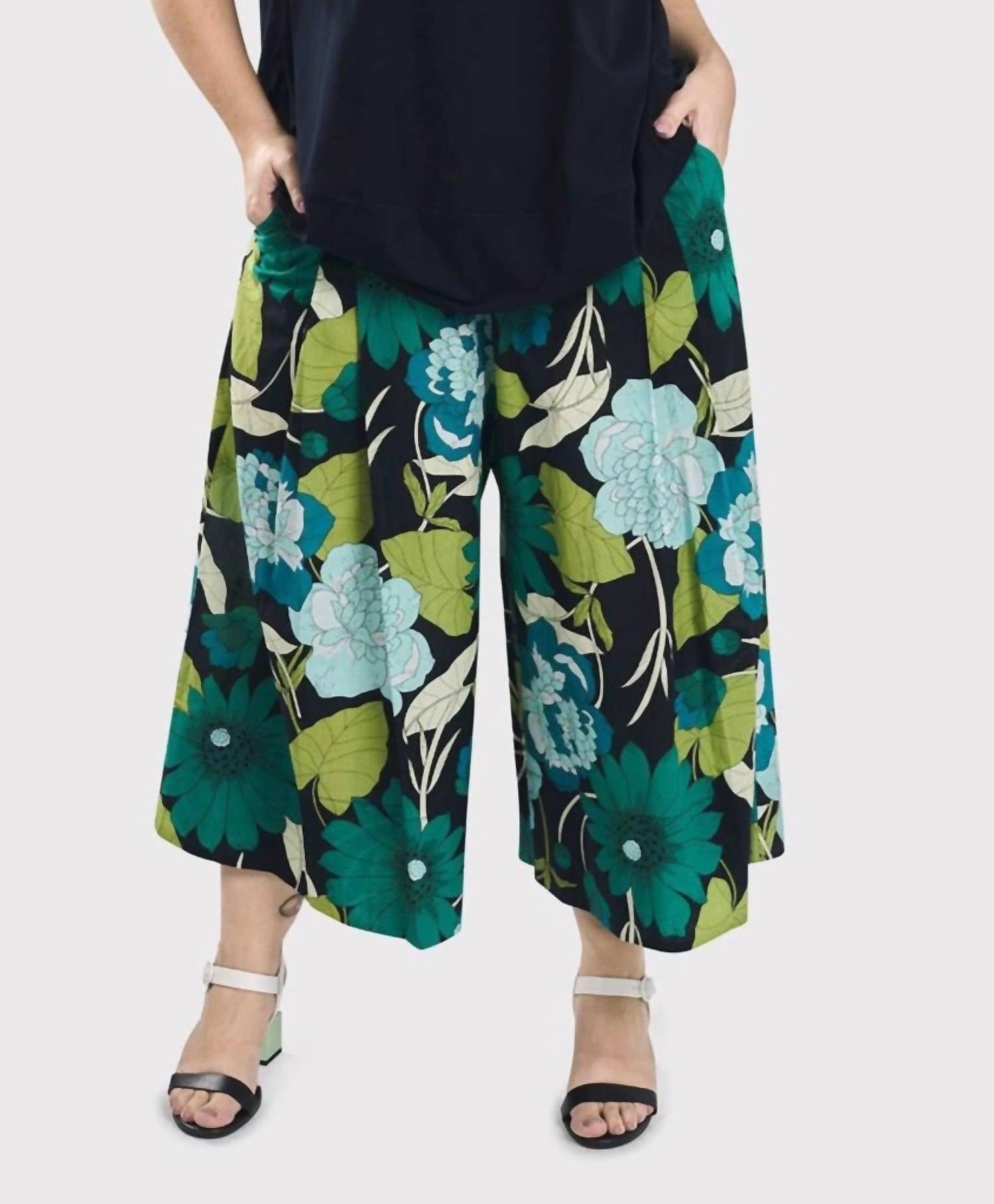 Cara Wide-Leg Pants In Floral