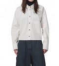 Cubic Button Down Shirt In Milk