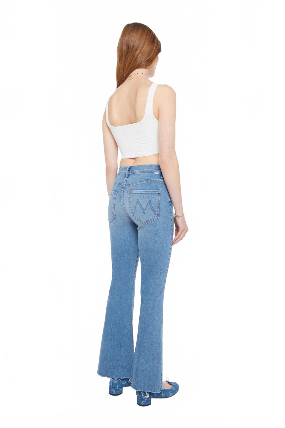 Weekender Fray Mid-Rise Flare Jeans In Ride Hard Live Louder