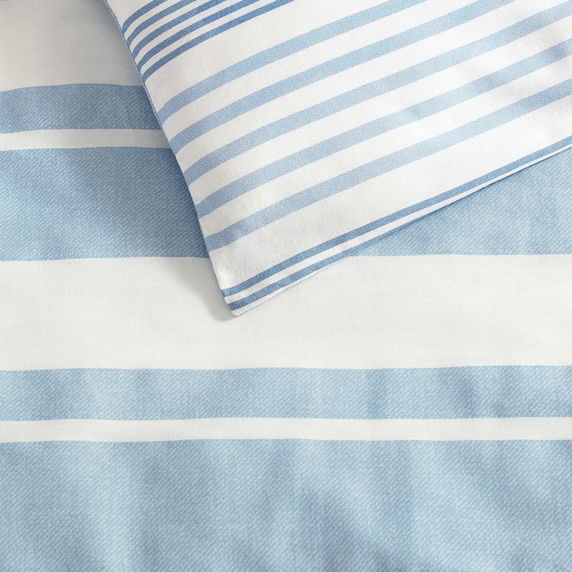 Nautica Riverside Stripe Blue King Comforter Set