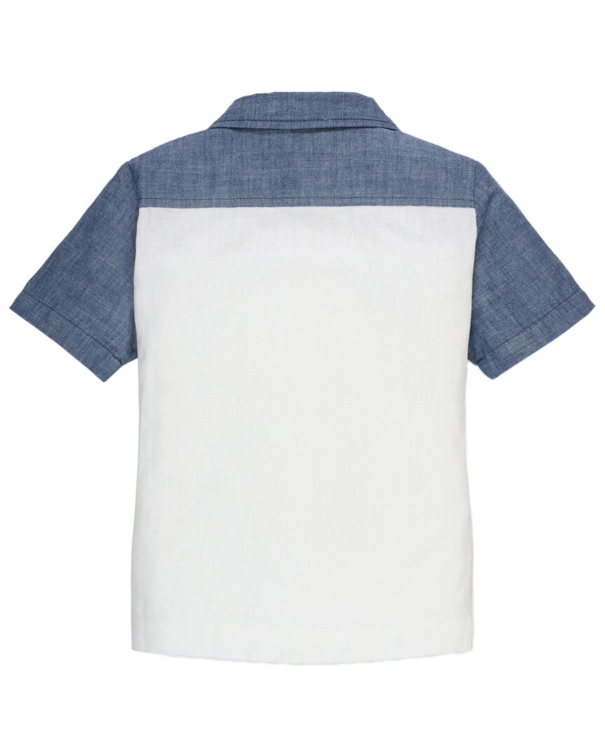 Hope & Henry Pieced Short Sleeve Camp Shirt