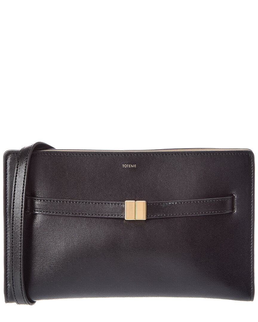 TOTEME Logo Leather Shoulder Bag