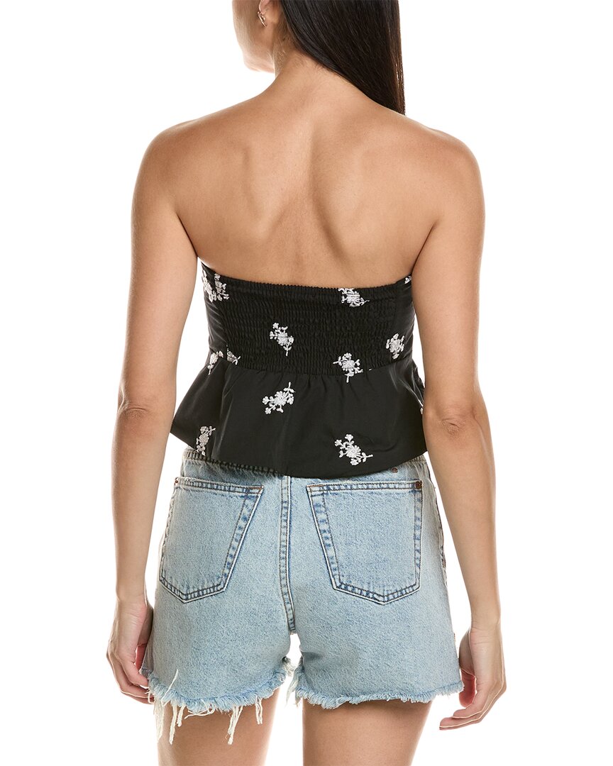 REVERIEE Embroidered Crop Top