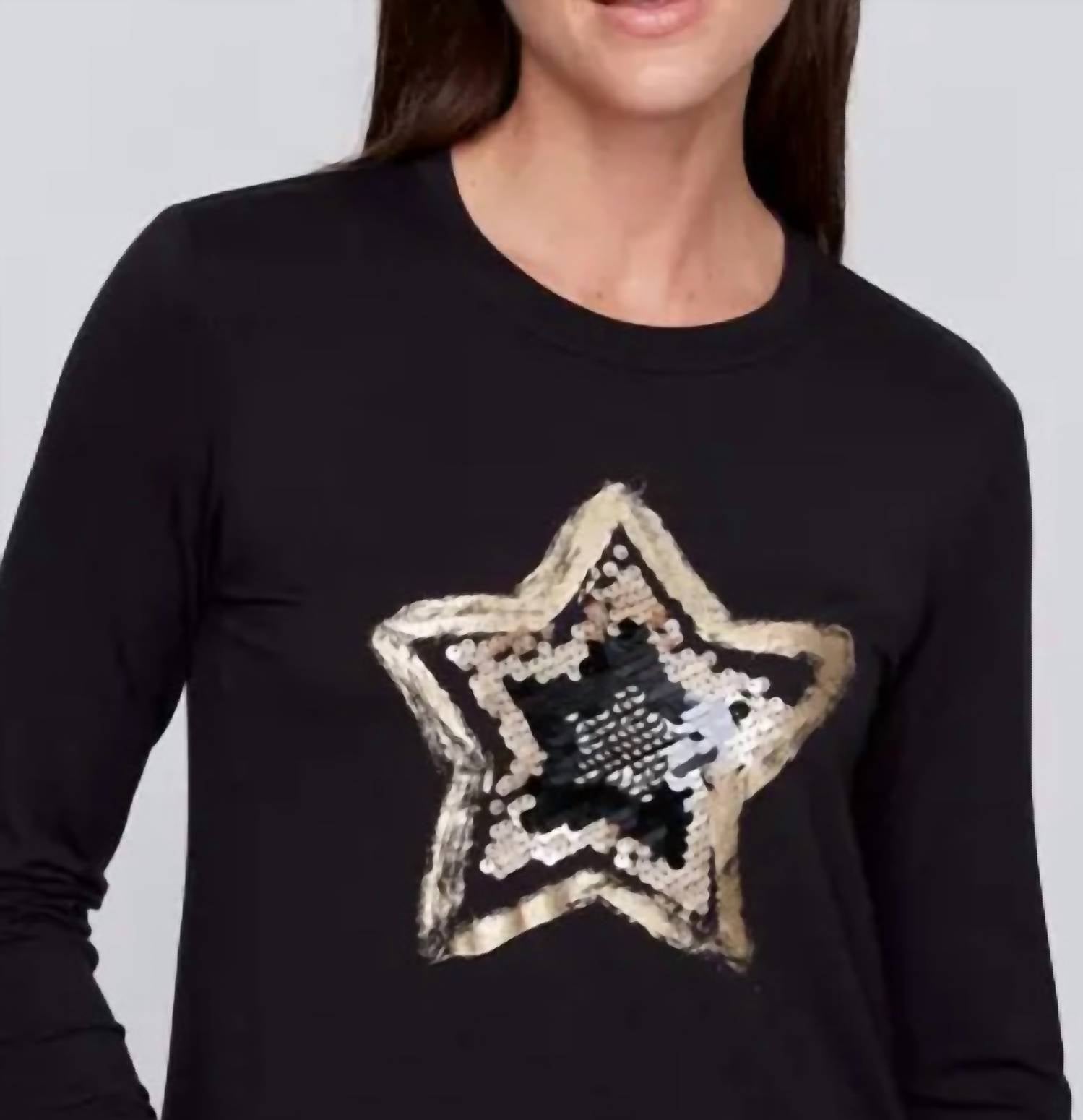 Knit T-Shirt In Black