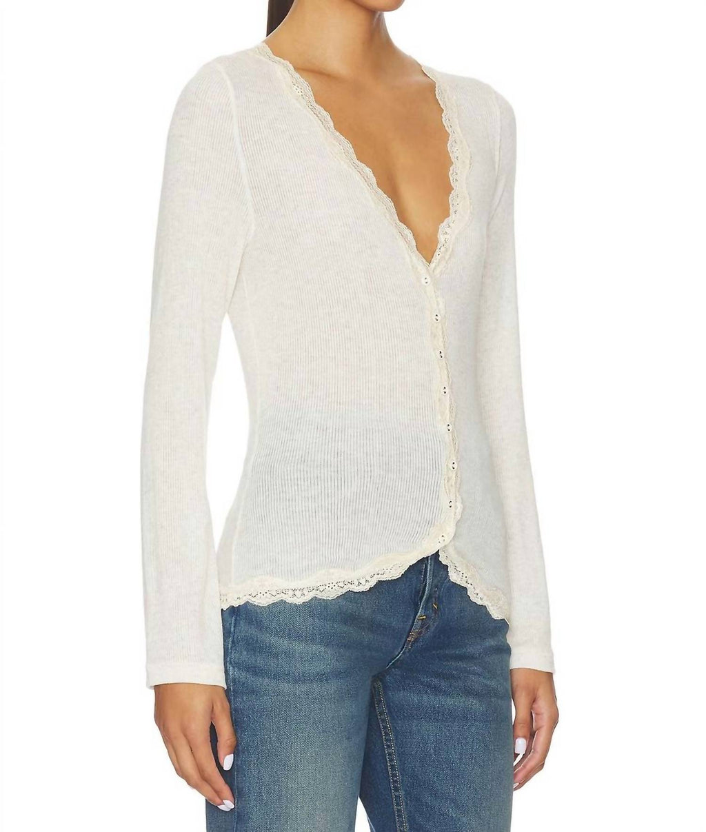 Big Love Cardigan In Oatmeal Heather